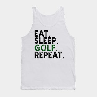 Eat Sleep Golf Repeat Tank Top